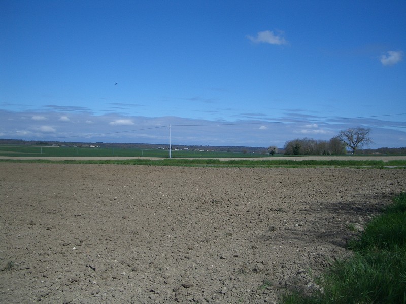 Looking north