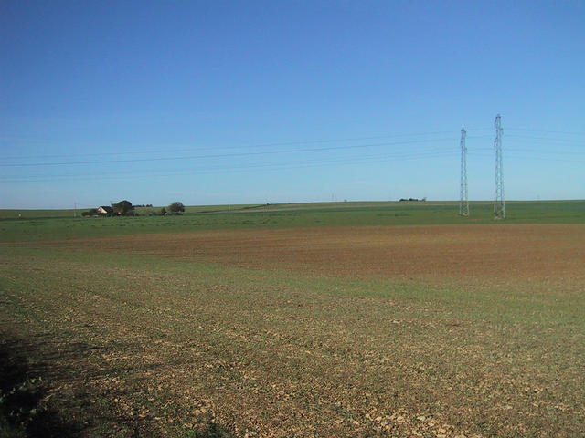 Arrival on the spot, looking North West