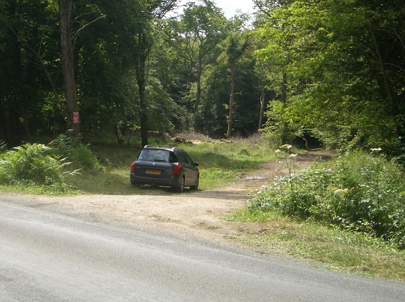 Entrance with my car in July 2013