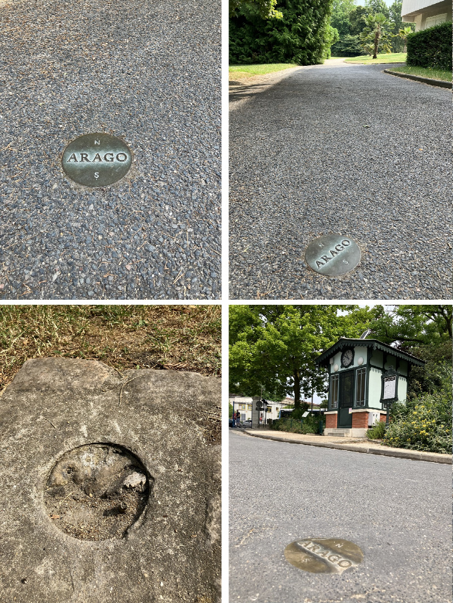 Arago medallions in the streets of Paris