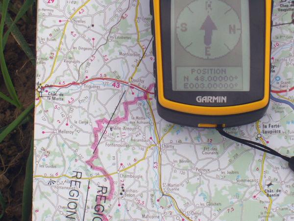 The GPS and the map.