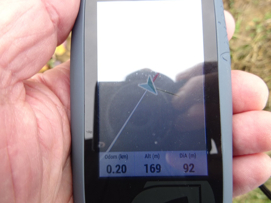 GPS screen (Distance to CP)