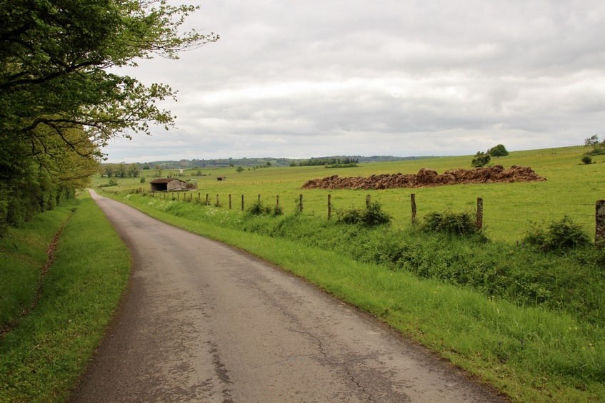 The road between Regneville and the point