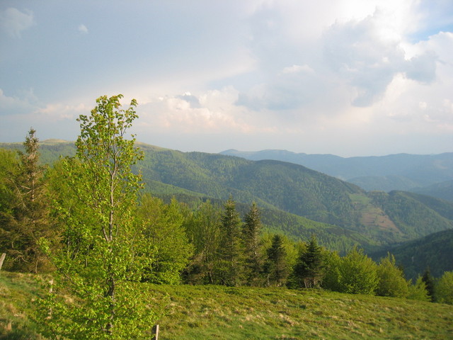 View from 1.5 km at Col du Herrenberg