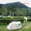 #8: My tent and the DCP at 2.2 km behind the mountain