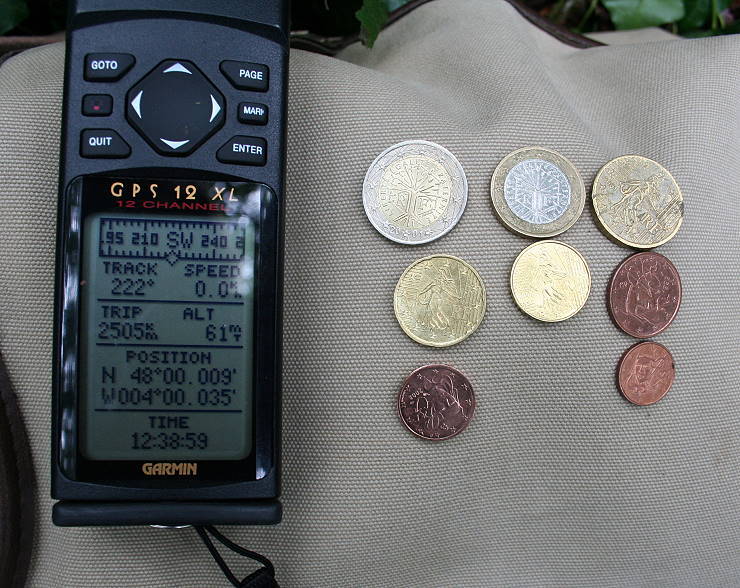 GPS and the French Euro Coins