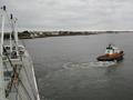 #2: A tug towing our ship off the quay in Lorient