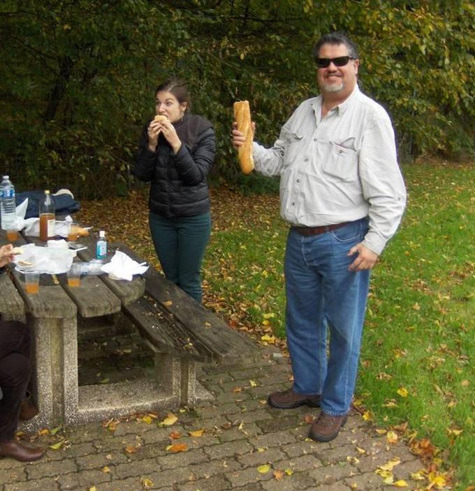 A stop for a quick lunch on the road