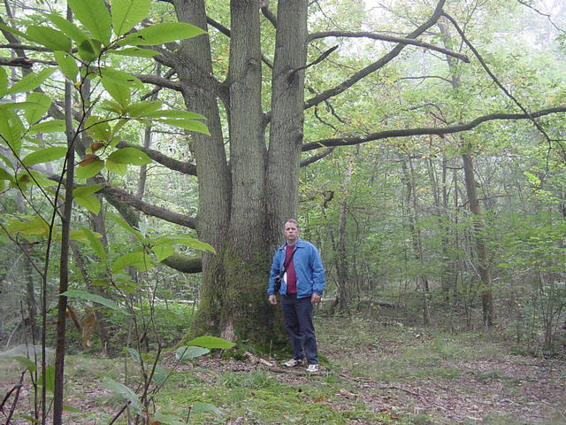 The intrepid explorer at n49e02 after a long, muddy hike