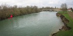 #6: The Marne from the bridge, with the dam and the point