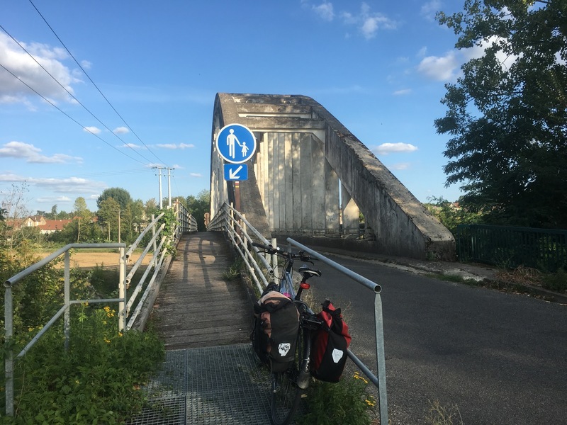 Bicycle parking on the bridge