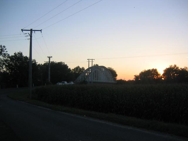 The bridge leading to the point.