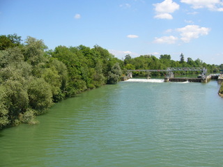 #1: Standing on the bridge: CP 70 metres North on the left bank