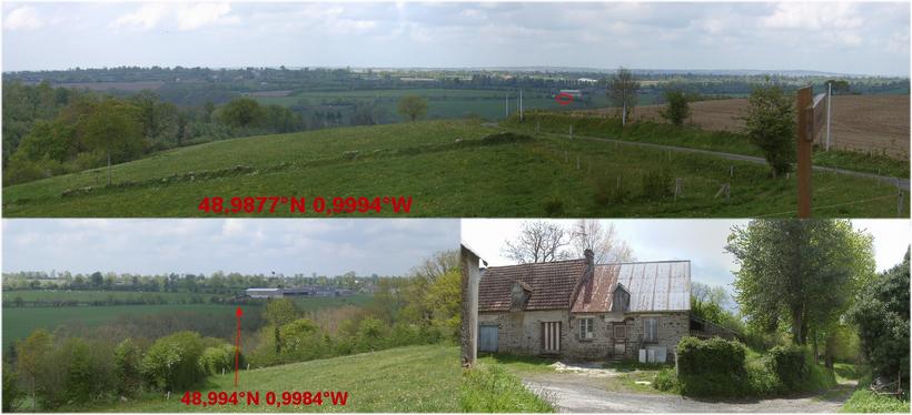 Farm road with view at CP area & farmhouse