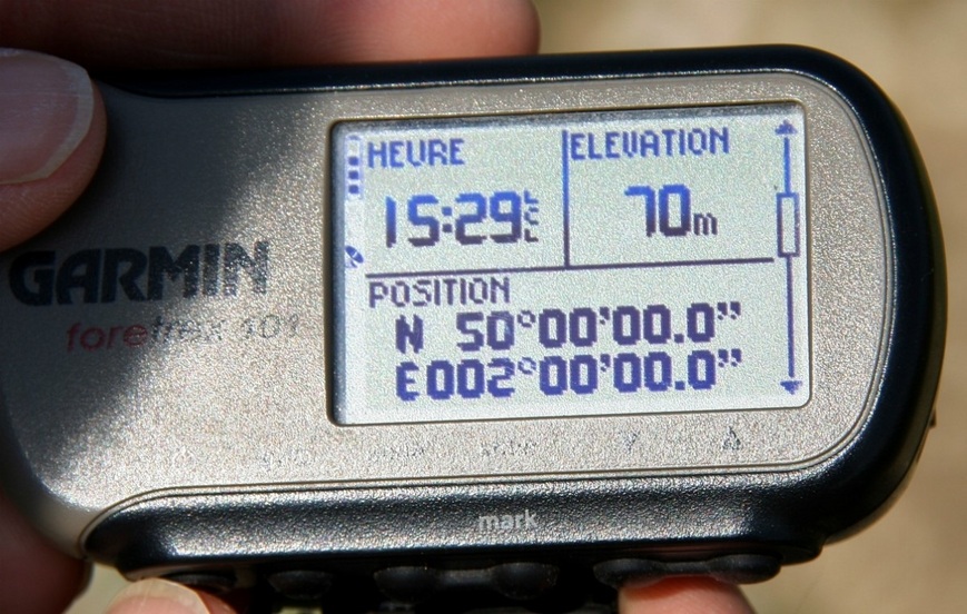 Coordinates on the GPS