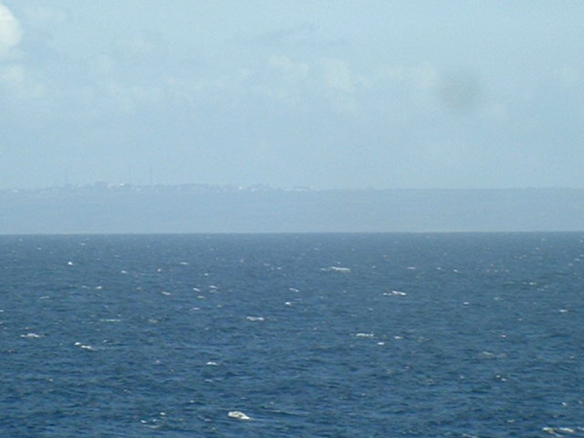 Cap de La Hague and parts of Cherbourg seen from the confluence