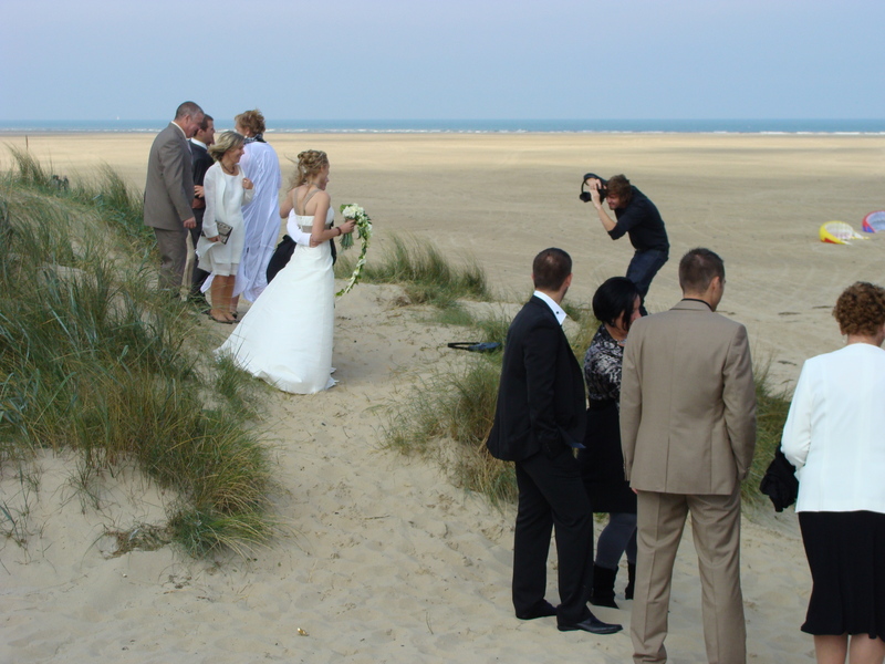 Photographing the bridal party while overlooking 51N 2E