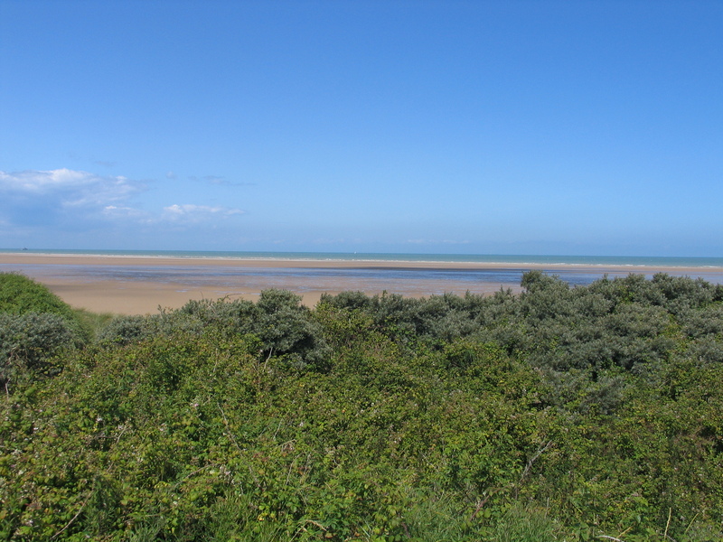 View to the confluence point on the beach