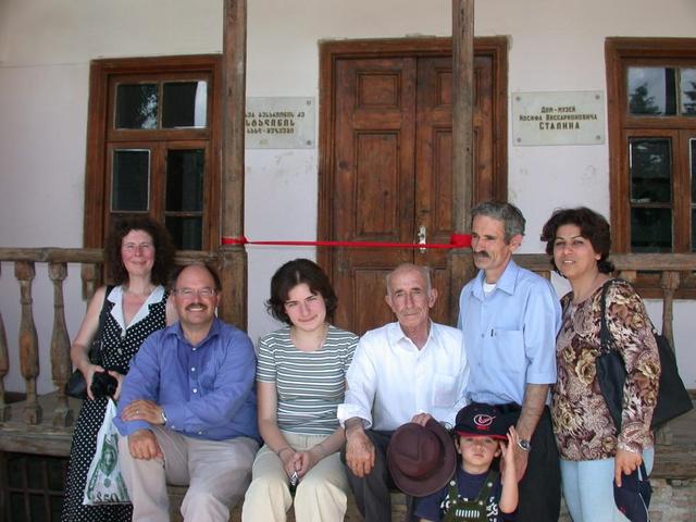 The bus to Gori terminated outside Joseph Stalin's house/museum - here we rested a few minutes on a swelteringly hot day