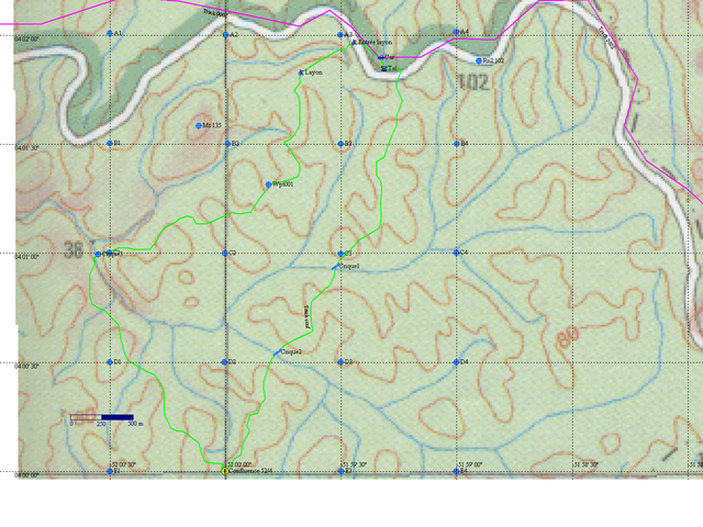 Plan du parcours/Map of the way