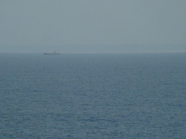 Ghanaian coastline seen from the Confluence towards Northwest