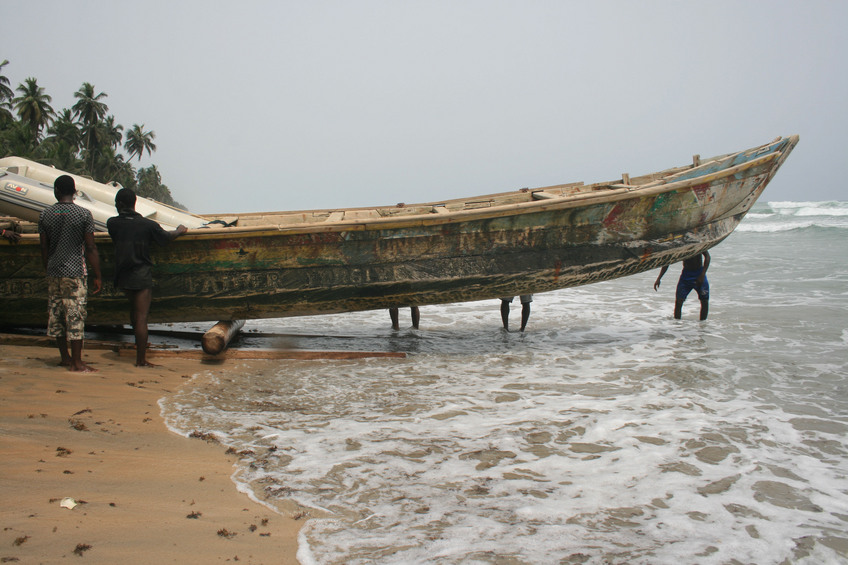 Launching the boat