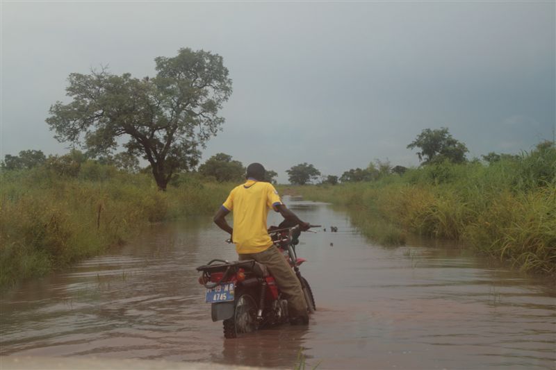 The roads became rivers