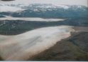 #8: View SE over the glacier and the CP, as seen on flight 