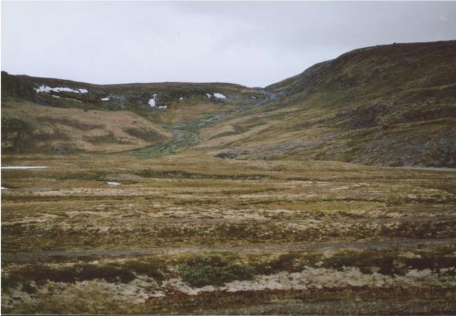 View south to the CP (distance ca. 2 km)