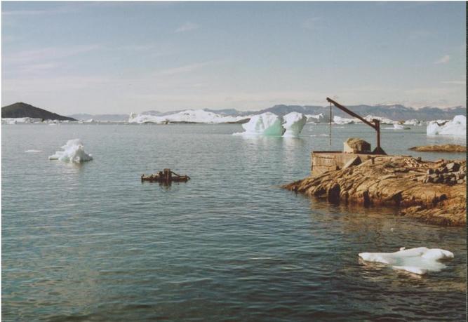 View south (SW/right: island Disko)