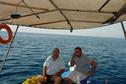#7: George (left) and capt. Michalis, on the confluence