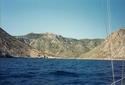 #3: Anchor bay Ormos Pezonia (from sea)