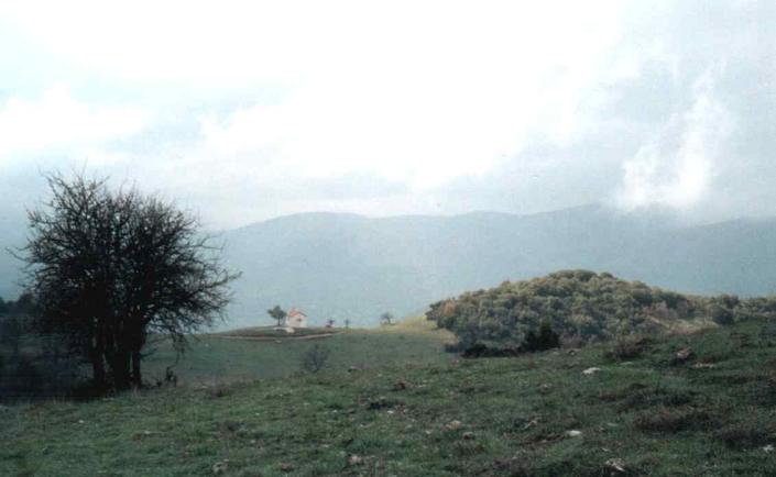 Small church about 700 metres west of the confluence