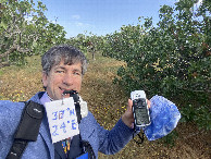 #8: Joseph Kerski at the confluence point. 