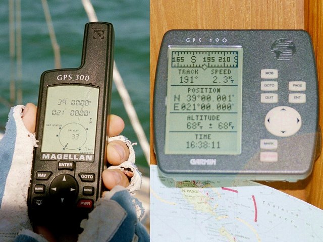Hand- and boat-GPS / Hand- und Boot-GPS