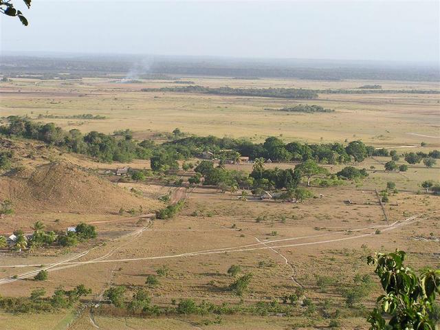 Rockview Lodge from nearby hill