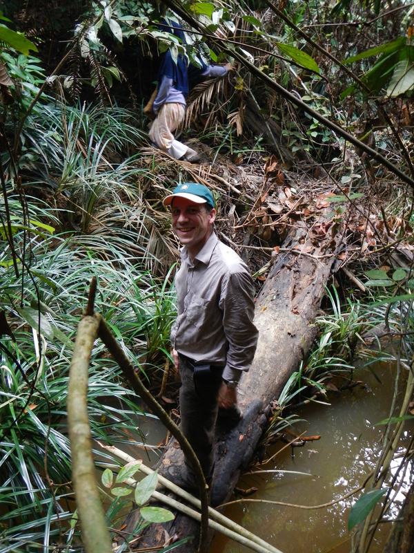 Edouard crossing a river