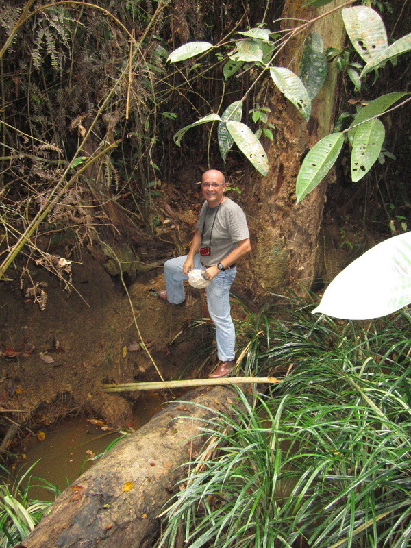 Eric crossing river