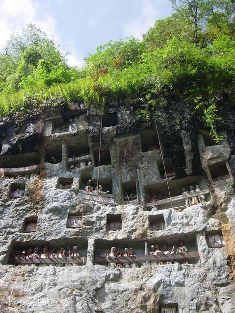 Toraja burial site near confluence