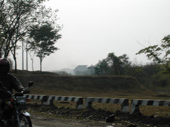 This view is from the main road, about 1 km east of our closest point.