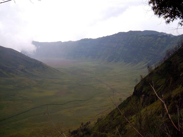 South rim of the caldera seen from west