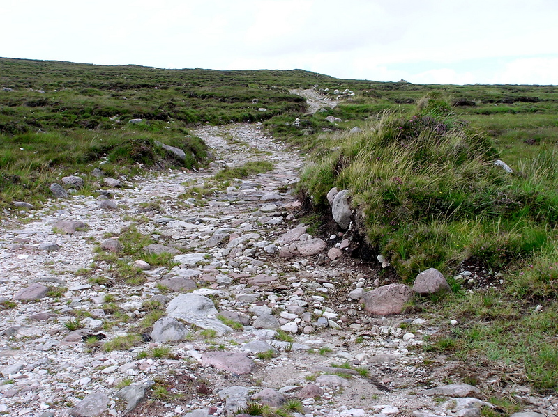 The country road, just below the confuence point