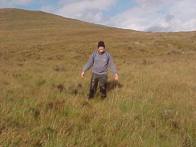 Billy emerging from yet another hole.