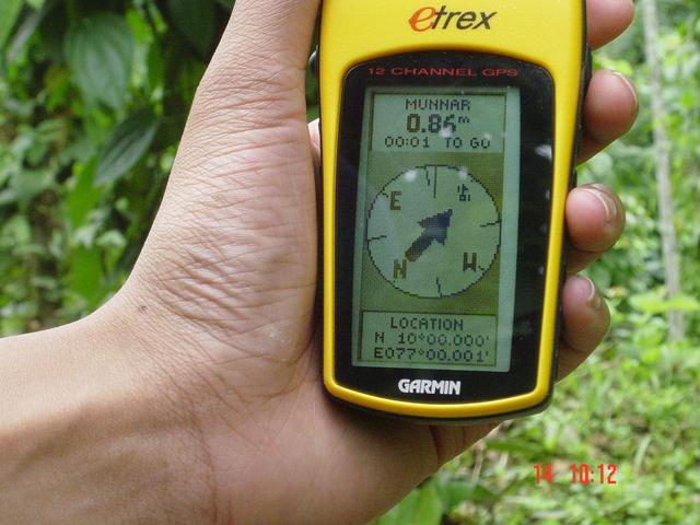 10 N 77 E - GPS Reading