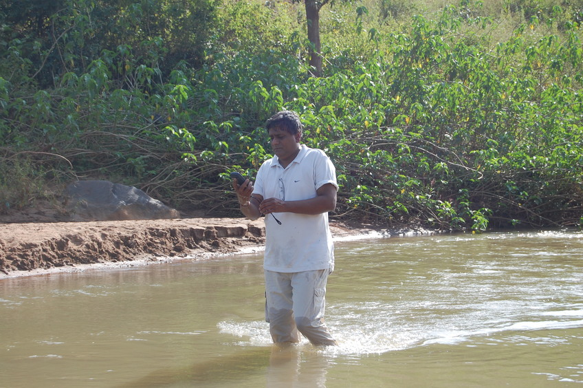 Anil  Kumar  Dhir  at  the  Confluence  Point