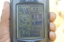 #6: View of  the  GPS Co-ordinates at the Confluence Point