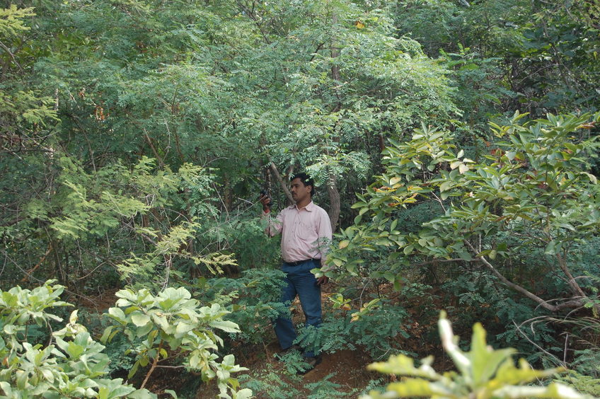 Kashinath  Sahoo  at  the  Confluence  Point