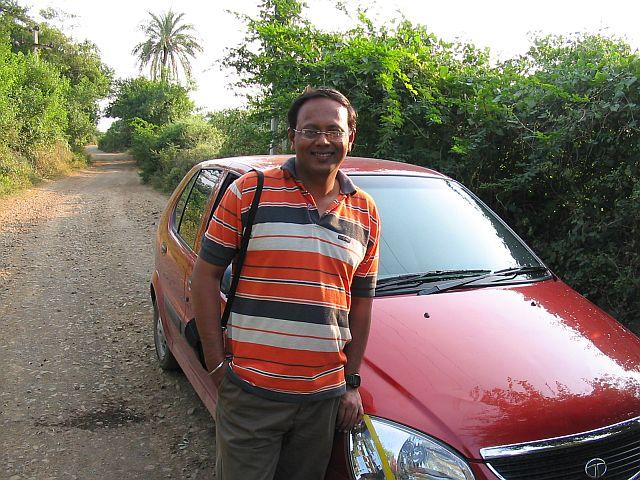 Sriram Kris Sharma near the confluence point