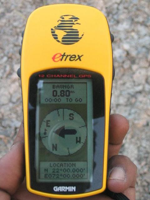 GPS Reading at CP 22N 72E