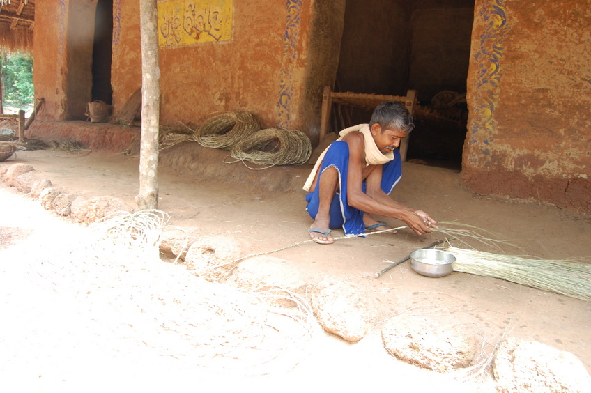 Rope making  by the locals